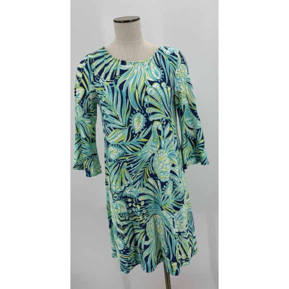 Lilly Pulitzer Womens Ophelia Swing Dress Party Like a Flock Star Size Large - Picture 1 of 9